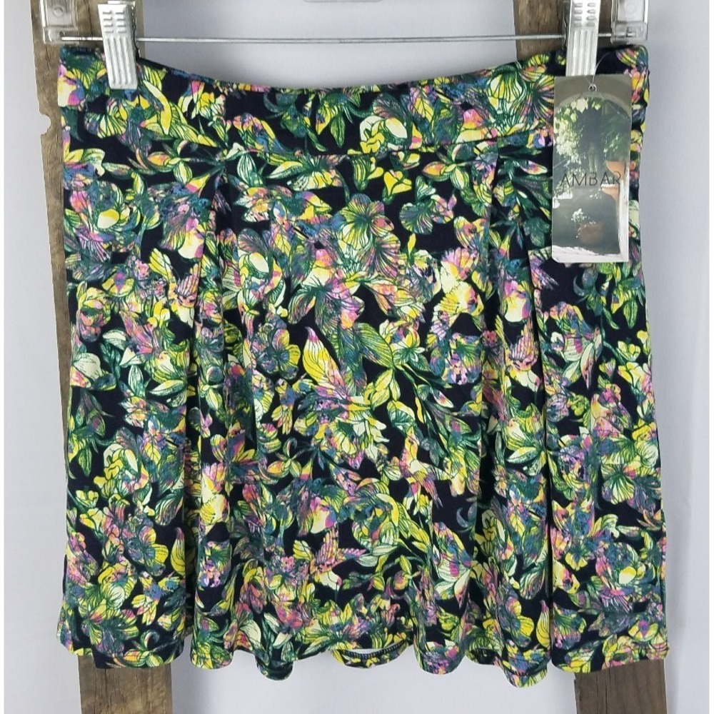 Ambar women 2 ALine skirt floral above knee cottagecore Cruise tropical Hawaiian